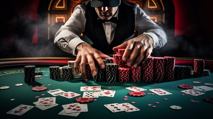 Live Evolution Gaming blackjack dealer and player interface on cantikqq showing betting controls